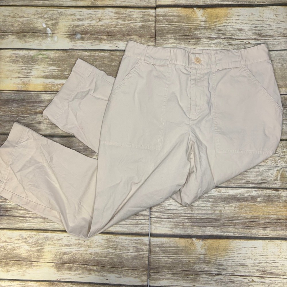 Lauren Ralph Lauren Petite Neutral Beige Khaki Chino Cropped‎ Pant Sz 2P